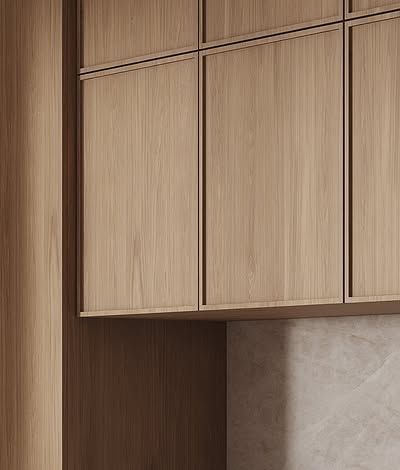 Oak upper cabinets