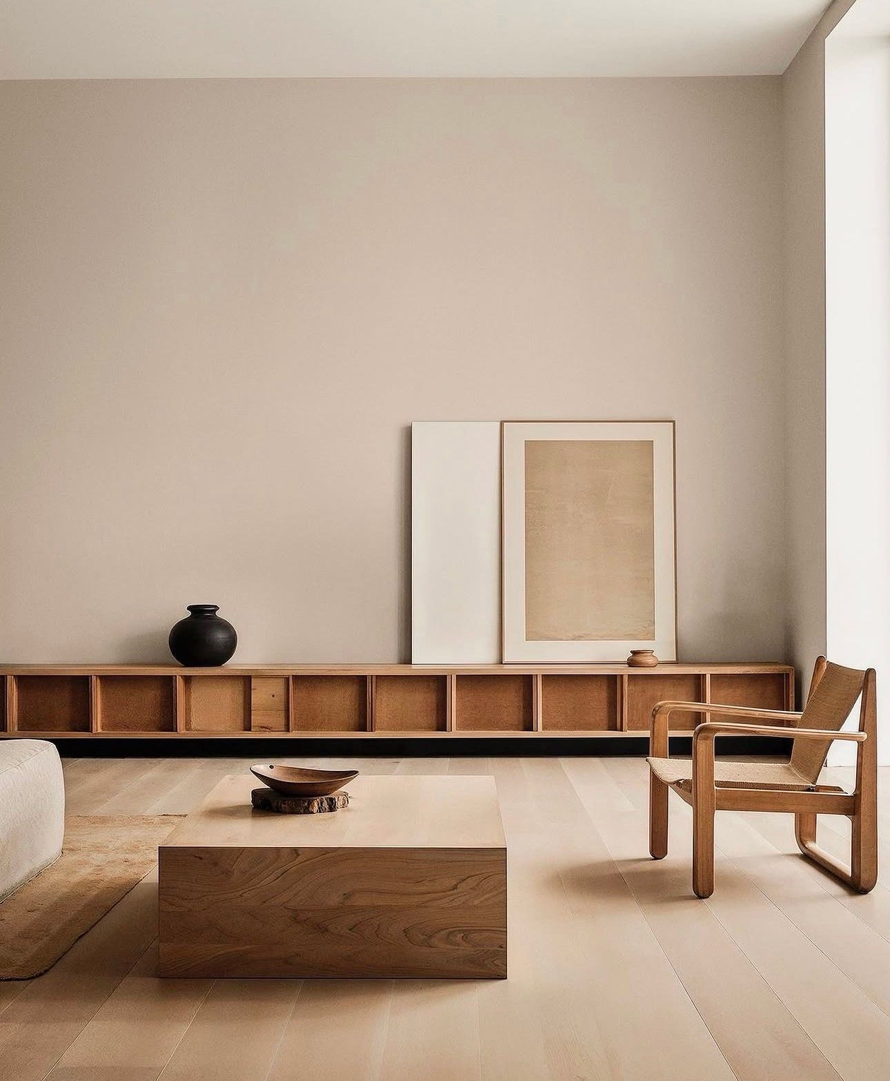 Low Oak Sideboard